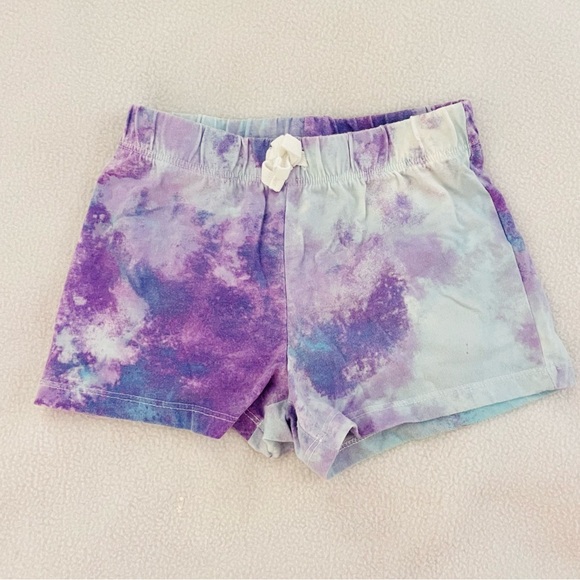 Children’s Place Blue & Purple Tie Dye Bike Shorts - Picture 4 of 4
